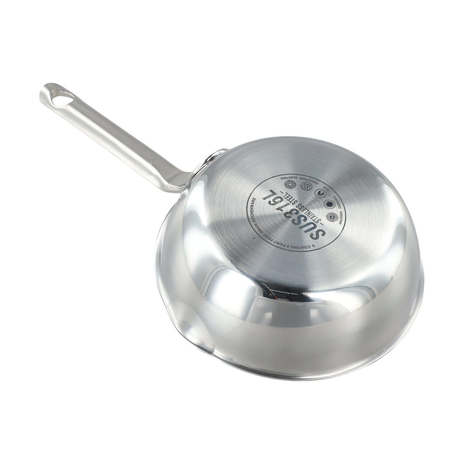 Compact Cooking Pan 316 Stainless Steel for Single Servings and Sauces