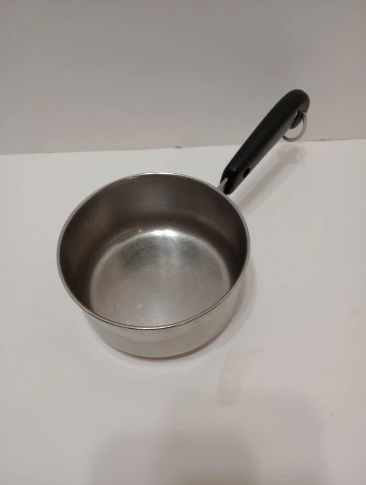 Revere Ware 3/4Qt Saucepan Copper Clad Stainless Dipper Measure Pot Lid