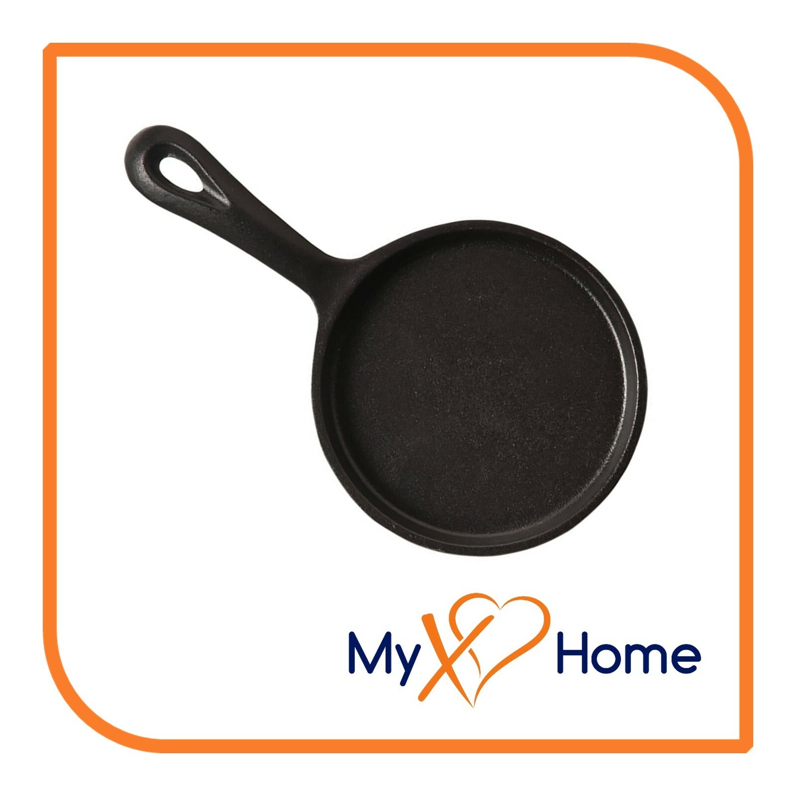 Round Cast Iron Pizza & Crepe Skillet w/Handle (11.25″ Diameter) (1 Skillet)
