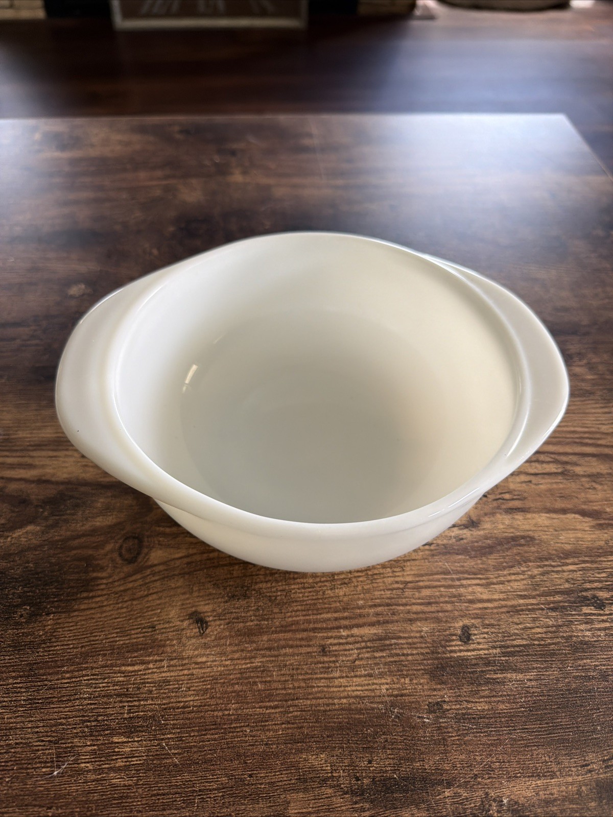 Vintage Pyrex Opal Milkglass Round Casserole Baking Dish 1 Quart No Lid
