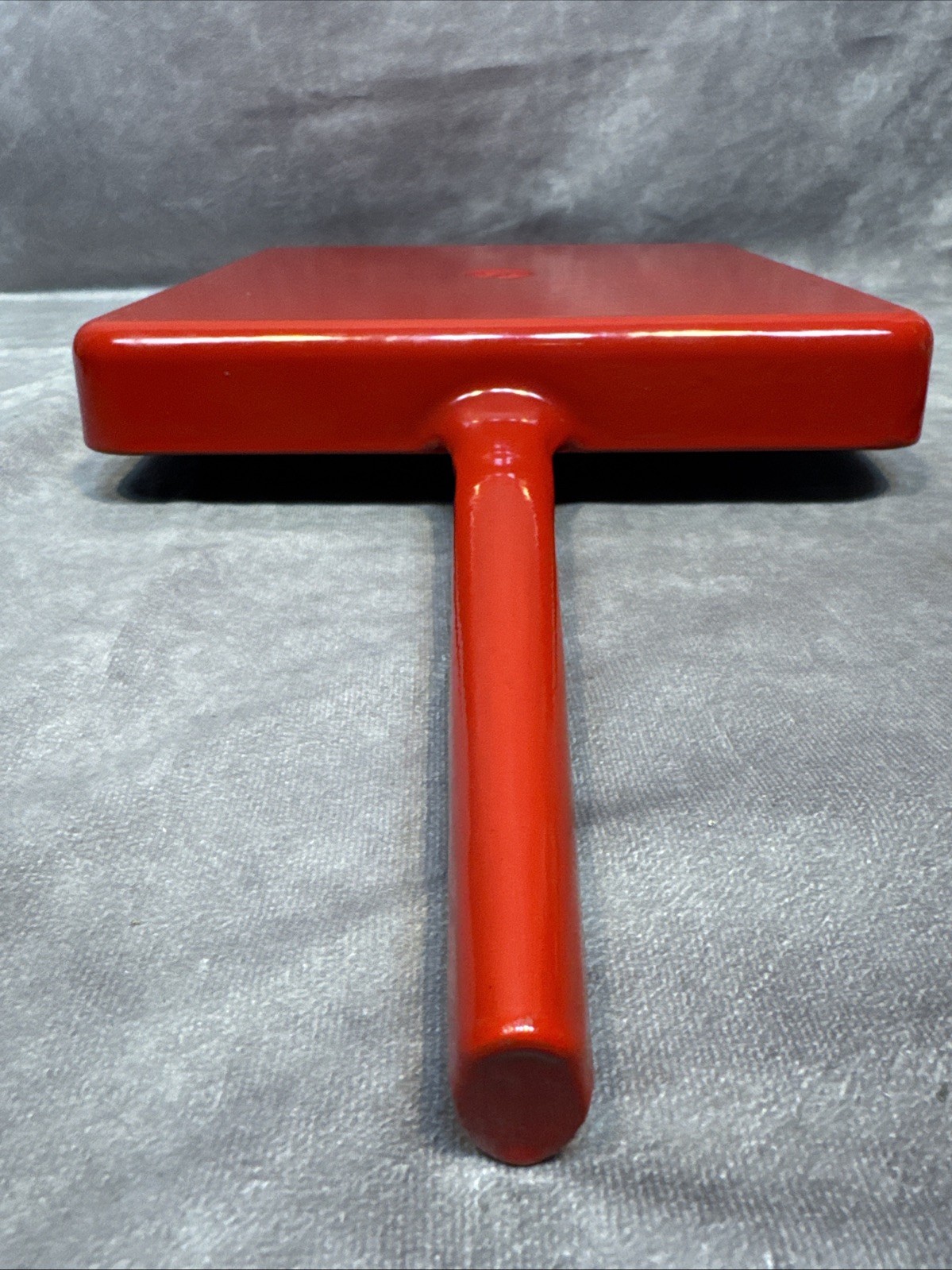 Giada De Laurentis GDL Panini Press Grille Pan Fry Cast Iron Red Enamel 10 Grill