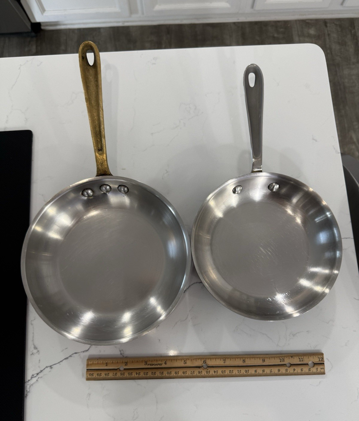 Vintage Cookware Lot All-Clad 8 In Skillet & Cop-R-Chef 9.5 In Copper Pan Duo