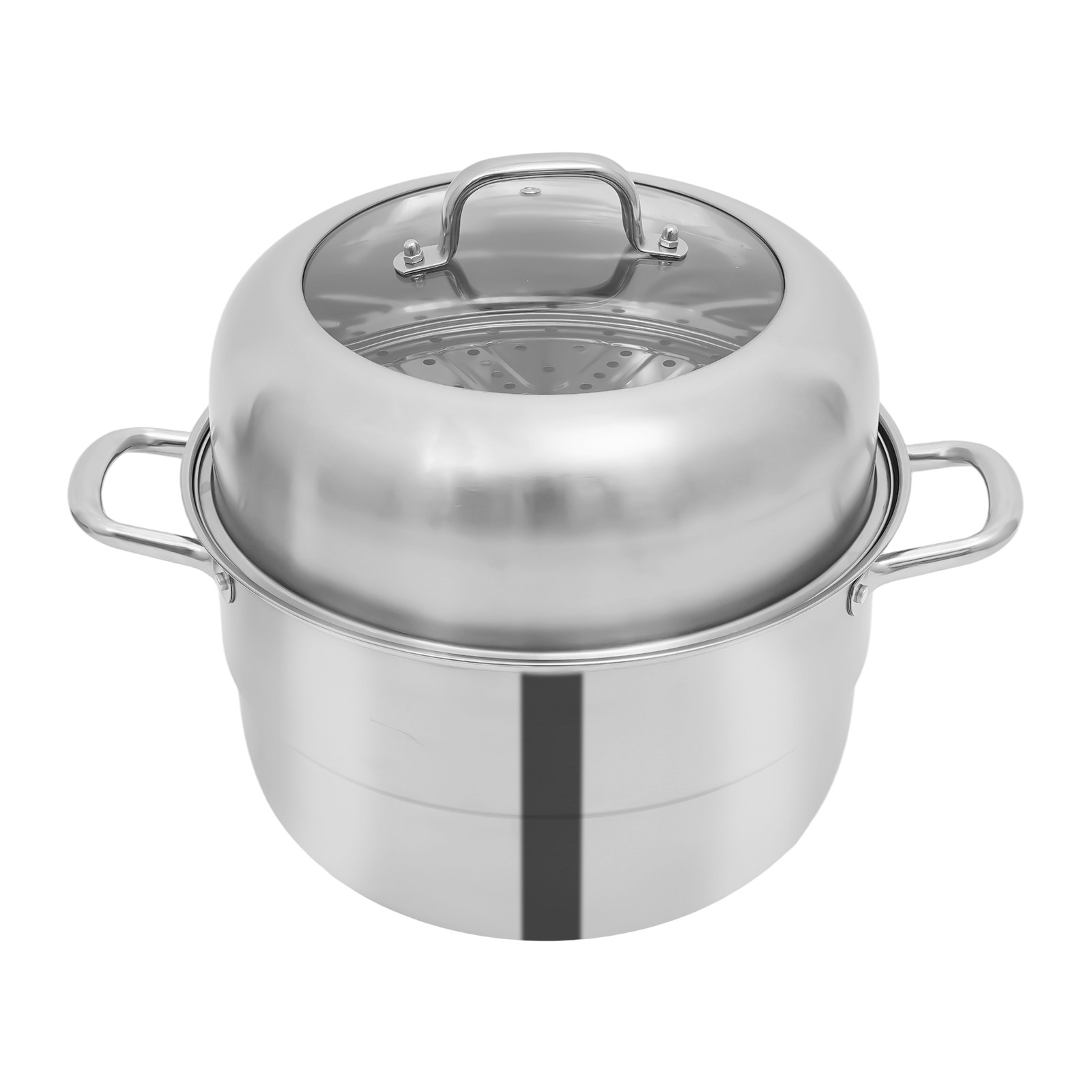 32.5cm 5 Tier Stainless Steel Steam Cooker Steamer Pan Cook Pot Set kitchen