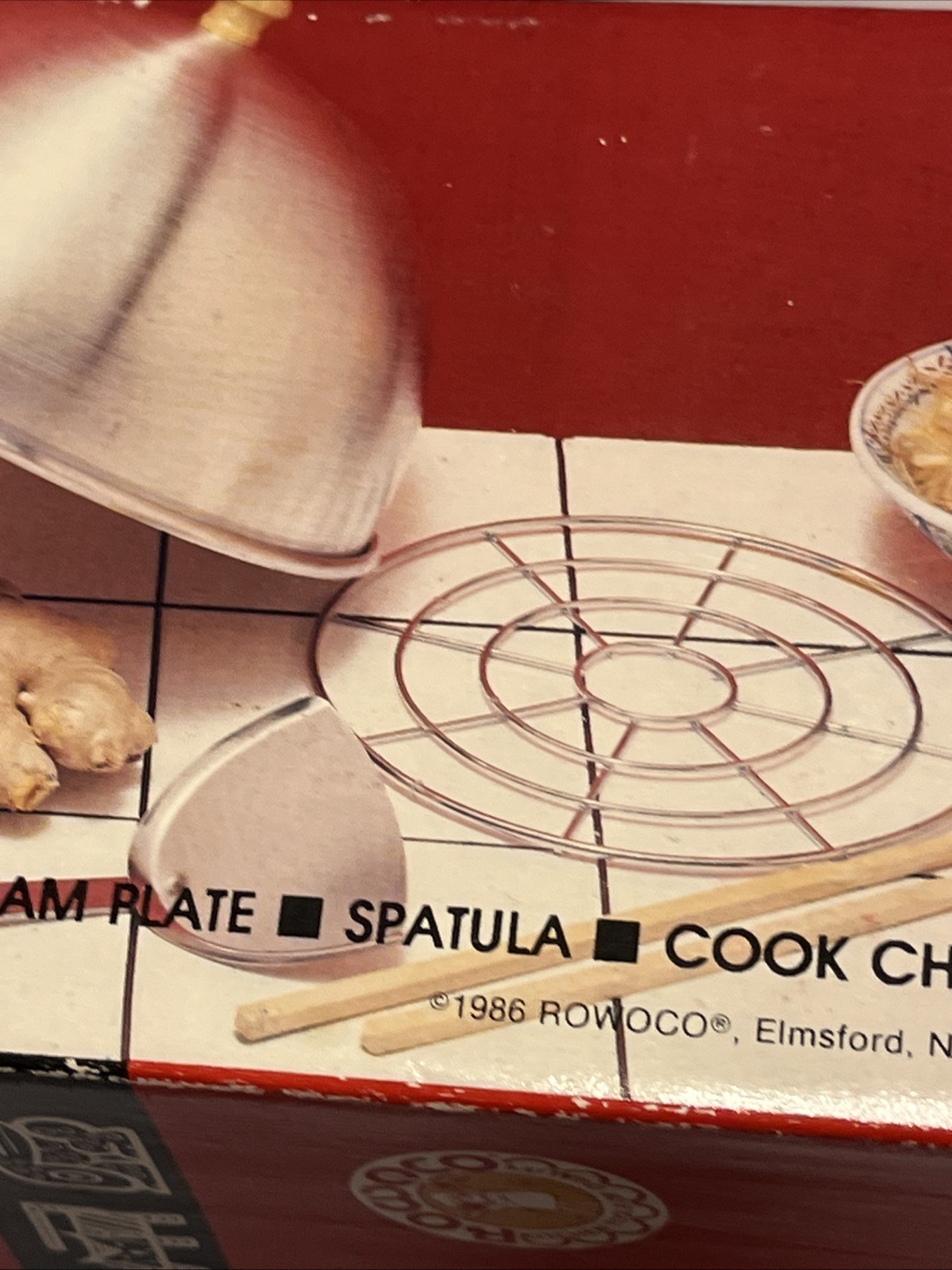 NEW Wok For Two In Box Rowoco Vintage 1986 7 Piece Set