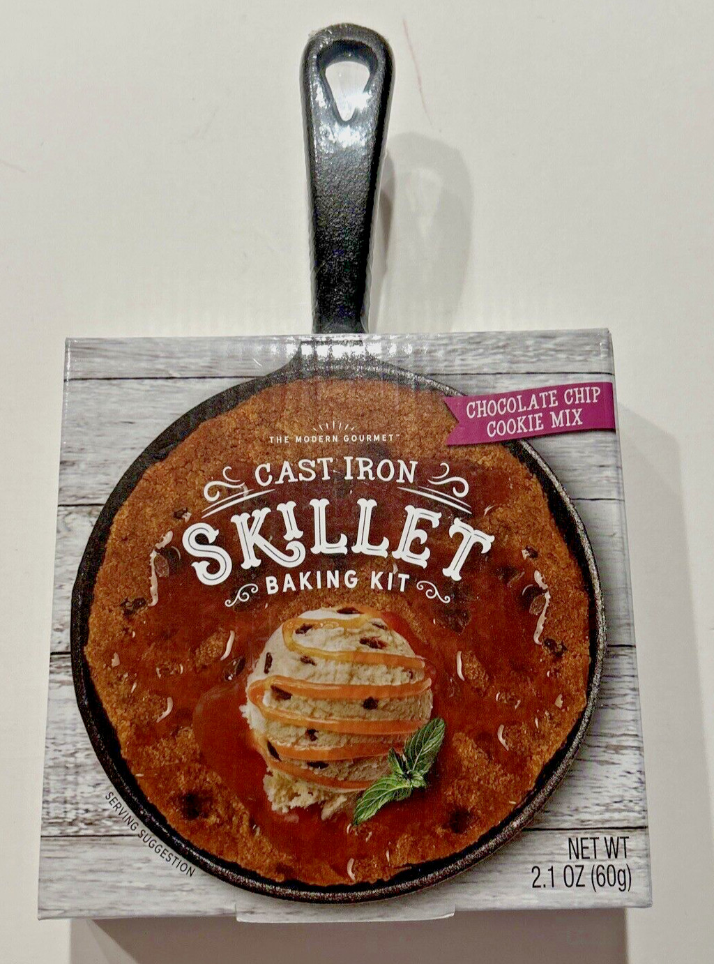MINI CAST IRON SKILLET SEALED The Modern Gourmet Chocolate Chip Cookie Mix EXP