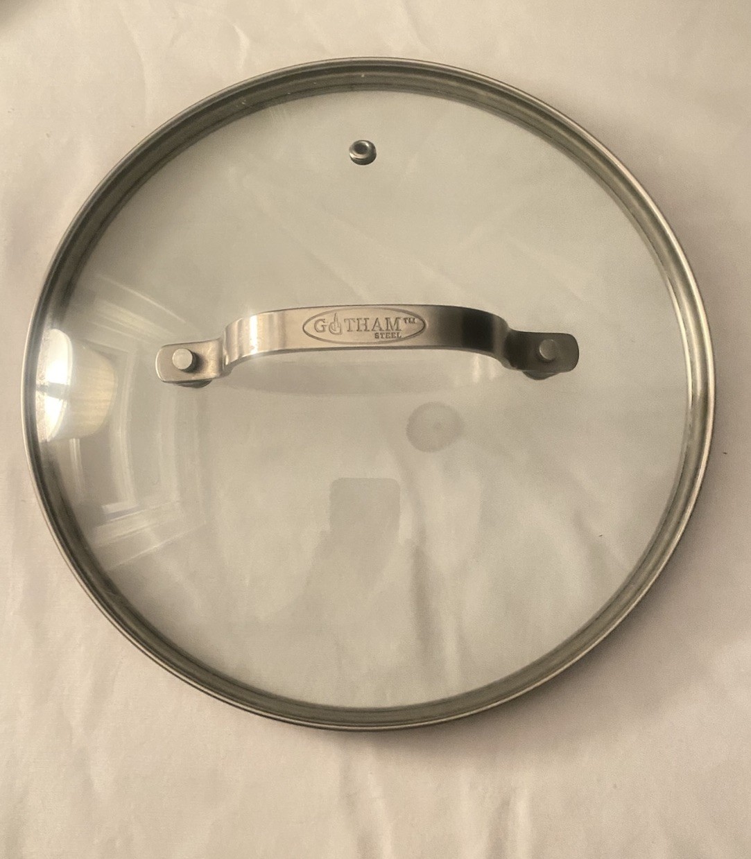 GOTHAM Steel Glass Round Replacement Vent Lid Pot Pan Skillet 9 1/4″ Inside Rim