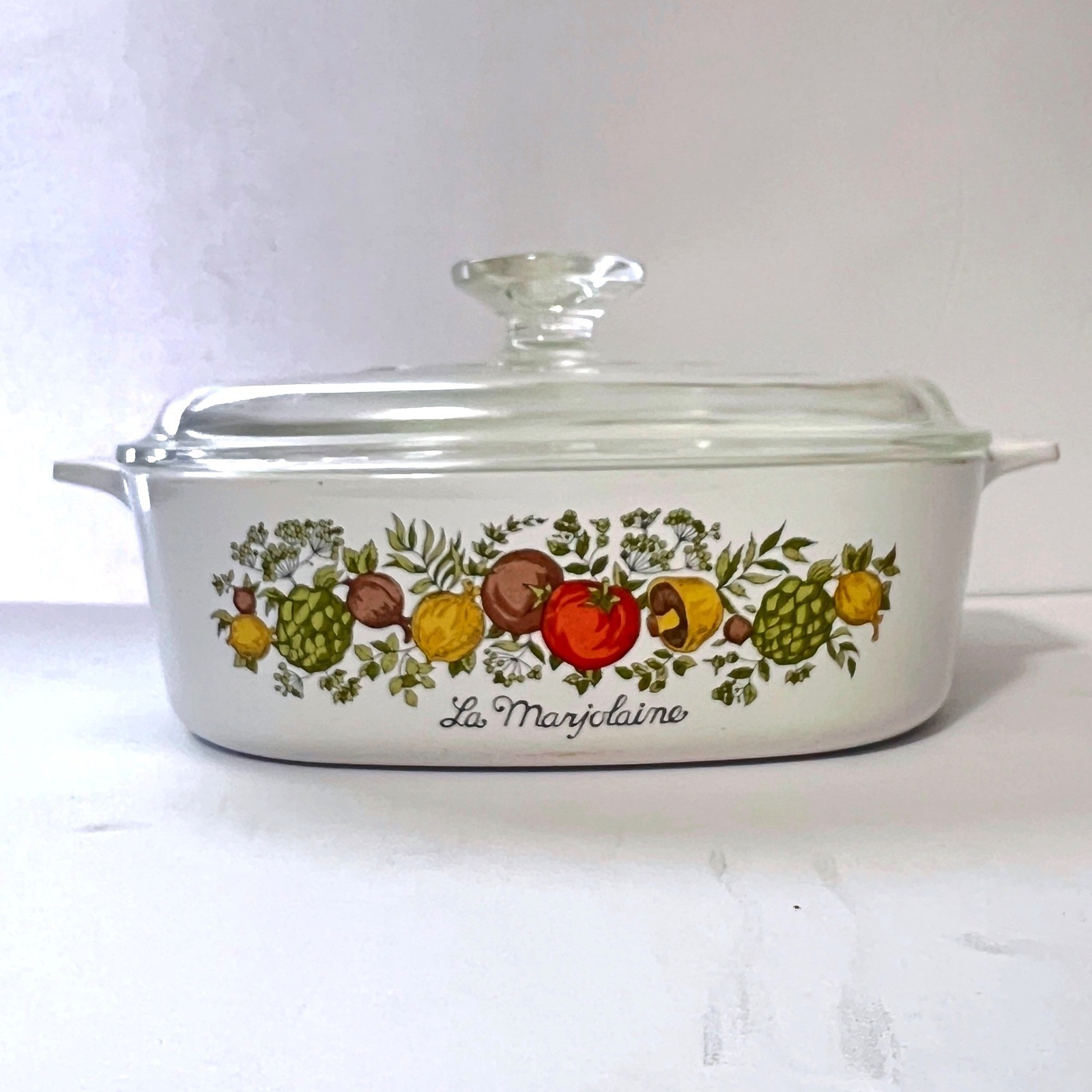 Corning Ware LA MARJOLAINE Spice O Life 2 Quart Casserole & Lid A2B