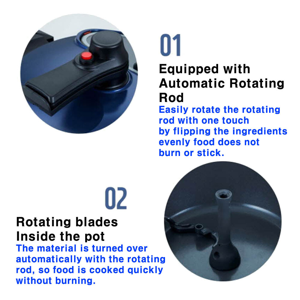 [Express] LAMP COOK Automatic Rotating Cooking Pot Camping Oven Korean BBQ Grill