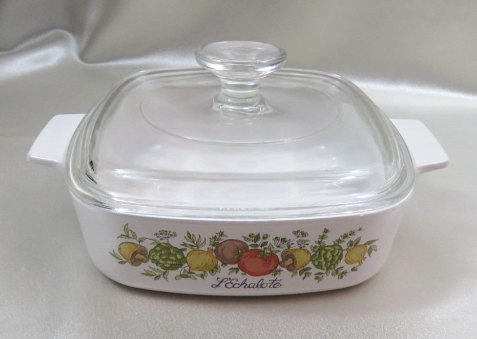 Vintage Corning Ware Le Romarin Spice of Life Baking Dish A-1-B with Lid 1 Quart