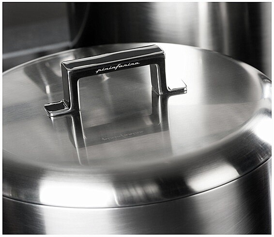 1 Handle Casserole with Lid Stainless Steel Style by Pininfarina Mepra