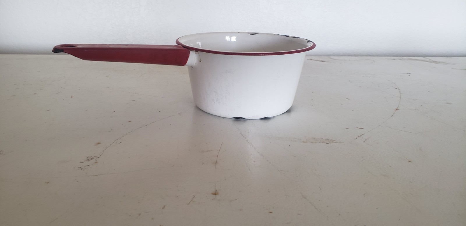 Red And White Saucepan