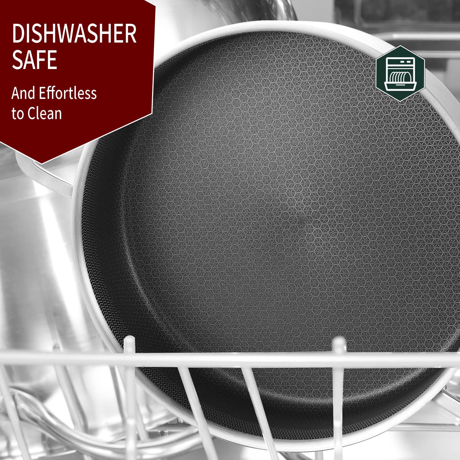 6 Qt Triply Stainless Steel Nonstick Saut Pan With Lid12 Inch Deep Frying Panlar