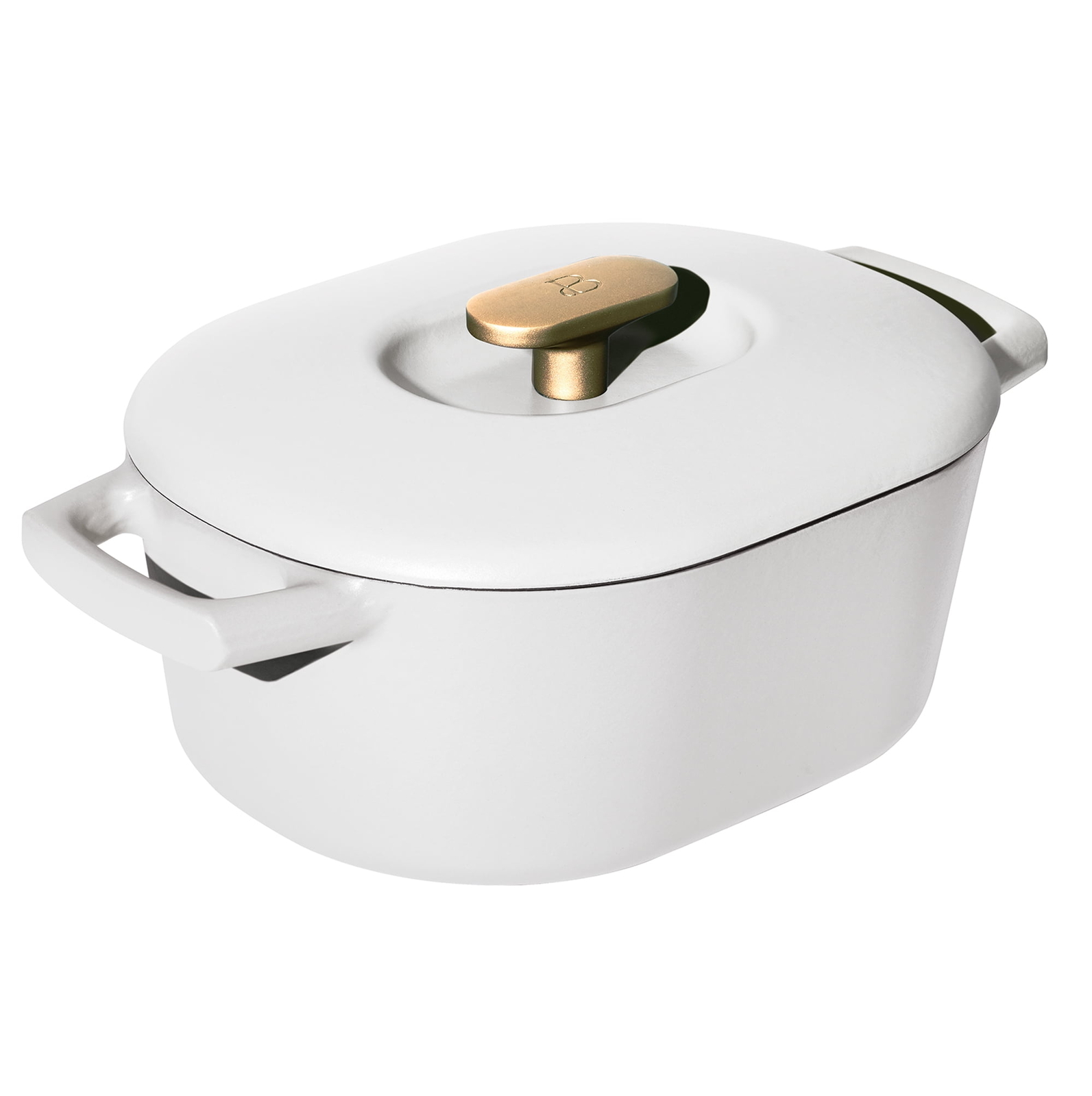 6 Quart Enamel Dutch Oven, White Icing by Drew Barrymore