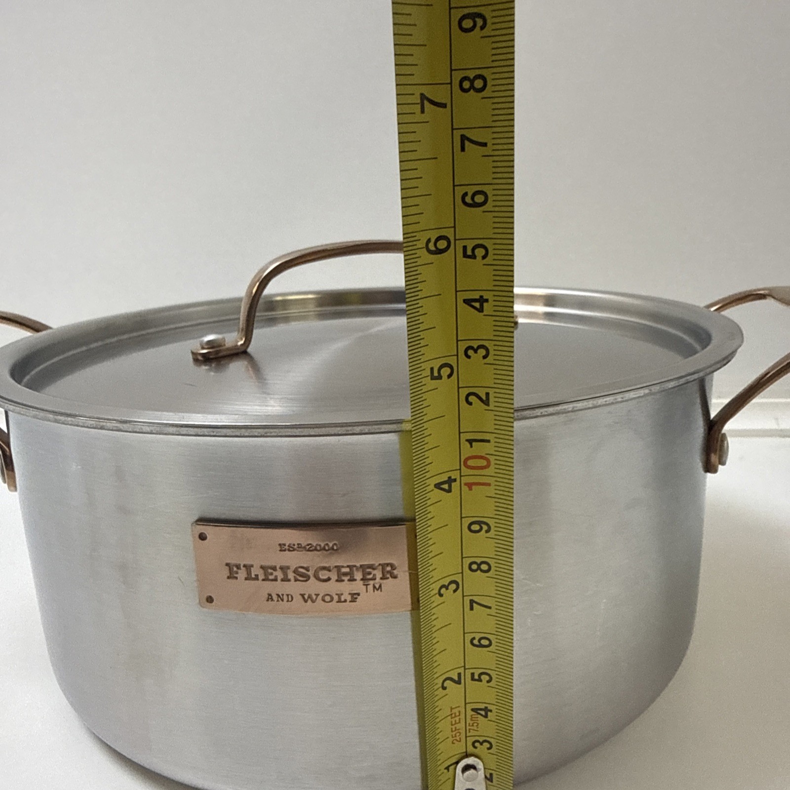 Fleischer & Wolf ES2000 Tri-Ply Stainless Steel Copper Pot & Pan Set 7 Pc