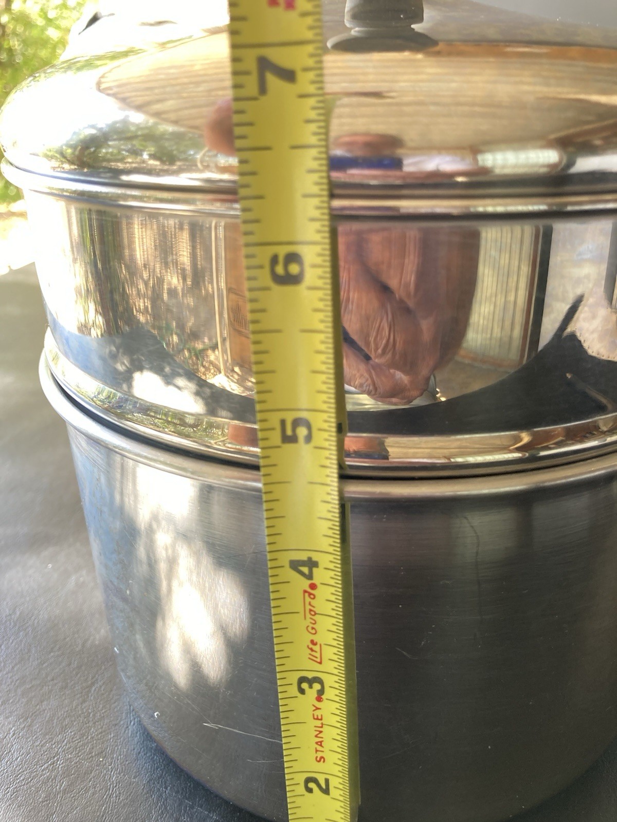 Vintage FARBERWARE 2.5 qt Saucepan & Lid with Steamer Pot Insert Alum. SS USA[56