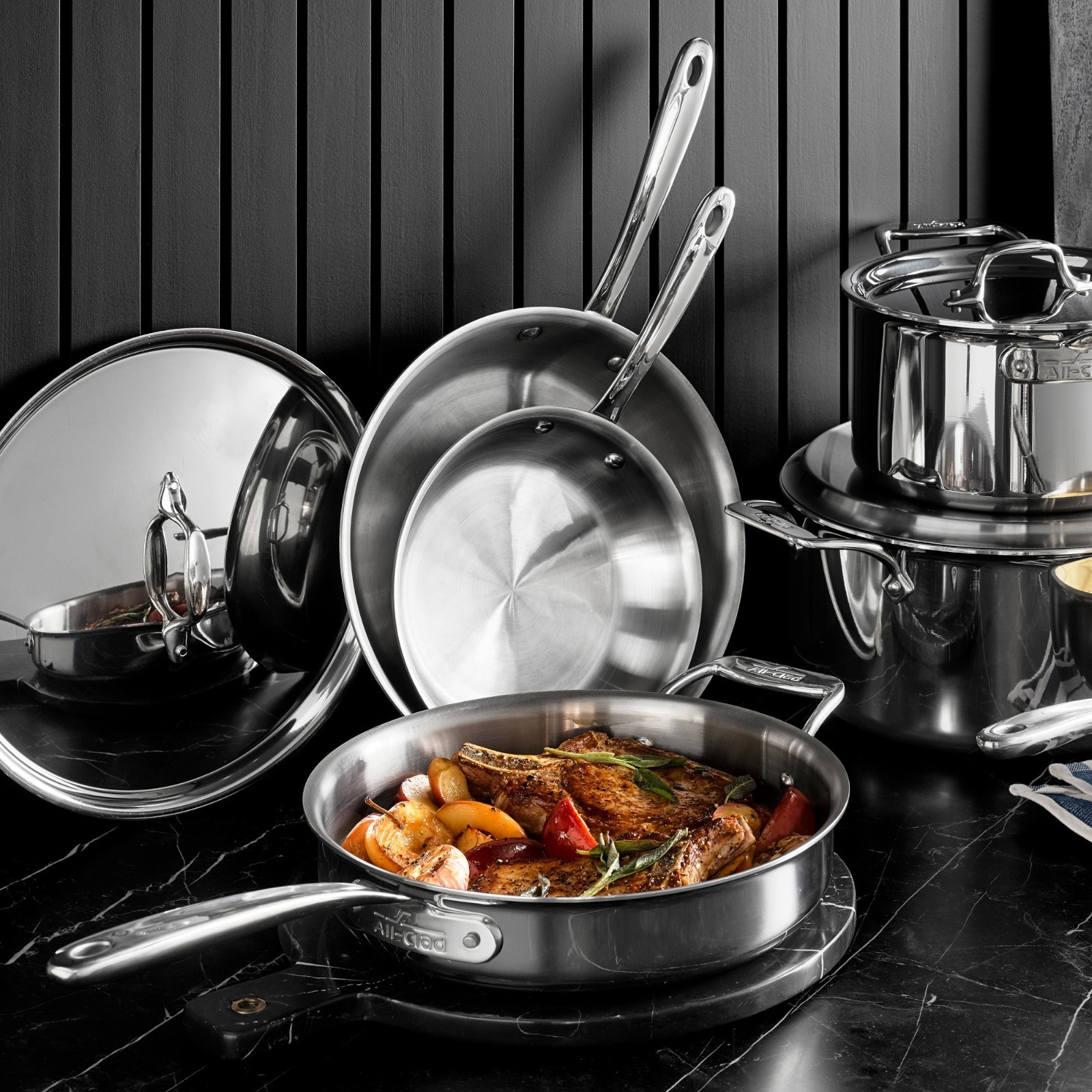 All-Clad G5 Graphite Core Stainless-Steel Fry Pans 8.5″