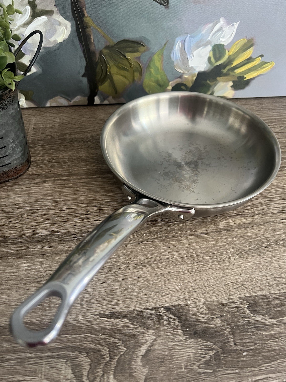 Tramontina Tri-Ply Clad 10″ Heavy Frying Pan Stainless Steel Made In Brazil