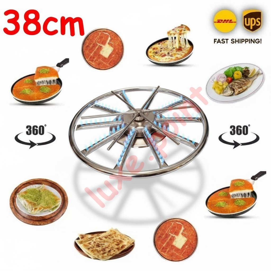Multiple Flame Kunefe Kadayif Pizza Cook Portable Stove Oven Top Camp Travel Out