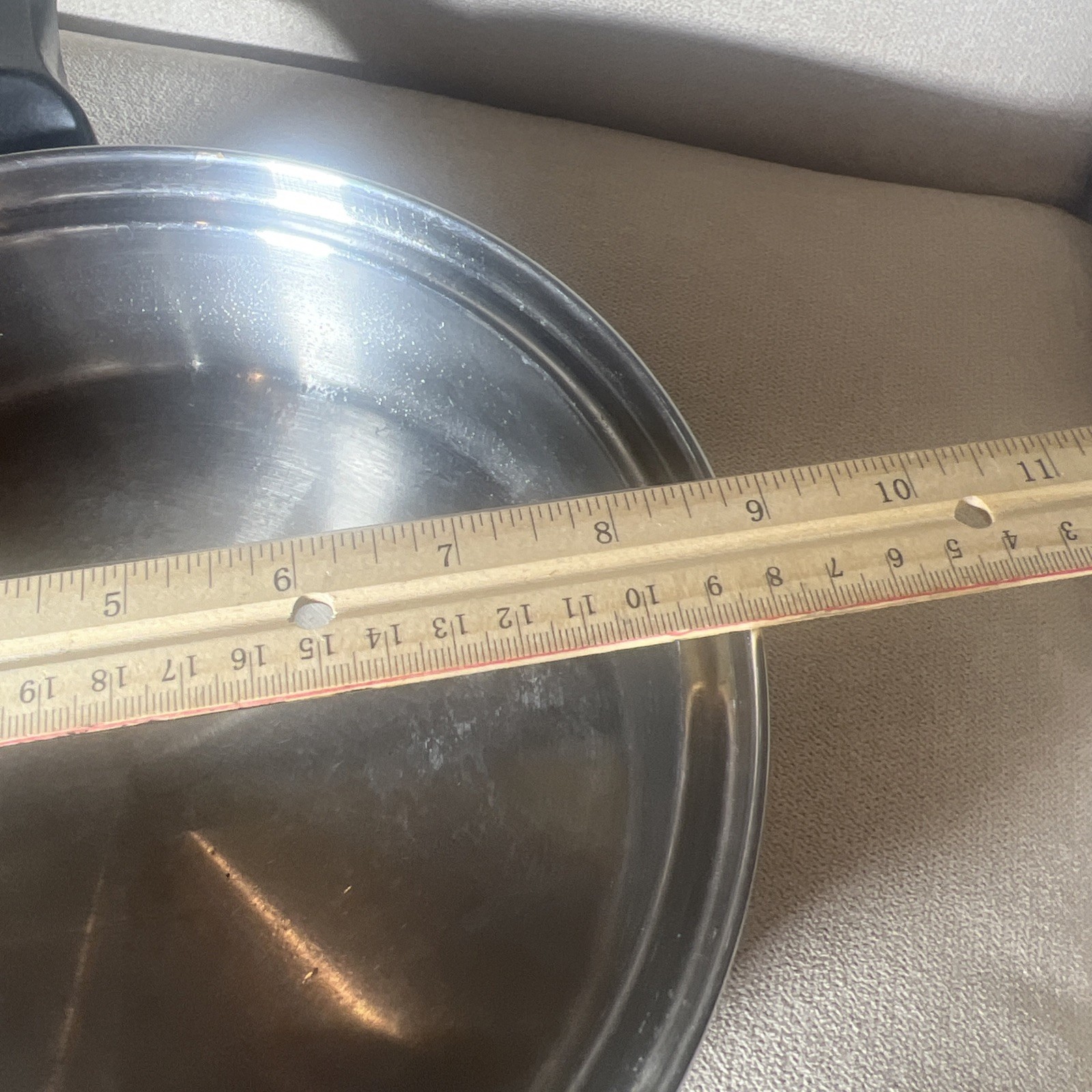 Vintage Chef’s Ware Towncraft 9″ Sauce Pan Frying 2.5 Qt Stainless Steel w/ Lid
