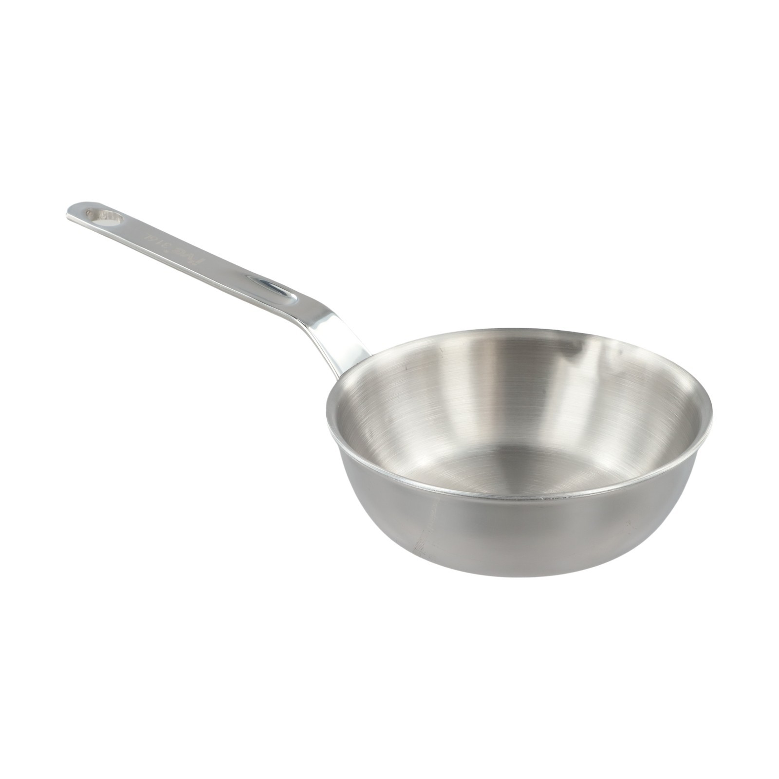Compact Cooking Pan 316 Stainless Steel for Single Servings and Sauces