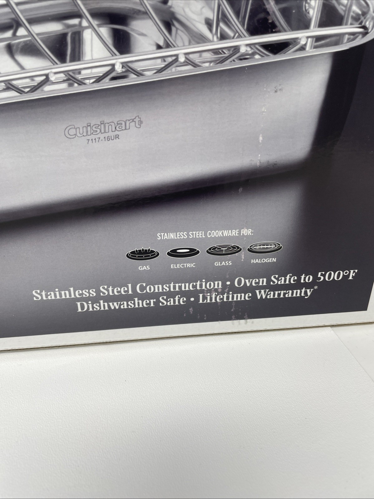Cuisinart Chef’s Classic Stainless Cookware 16″ Rectangular Roaster Rack