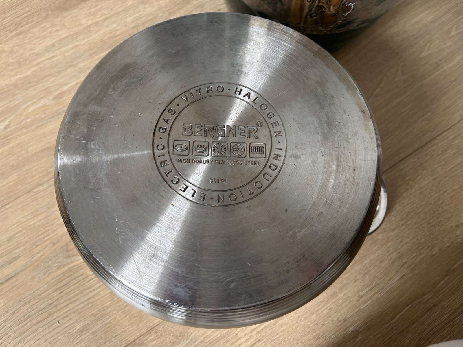 Bergner Essential Series Stainless Steel 5 quart Casserole Lid Cookware Italy