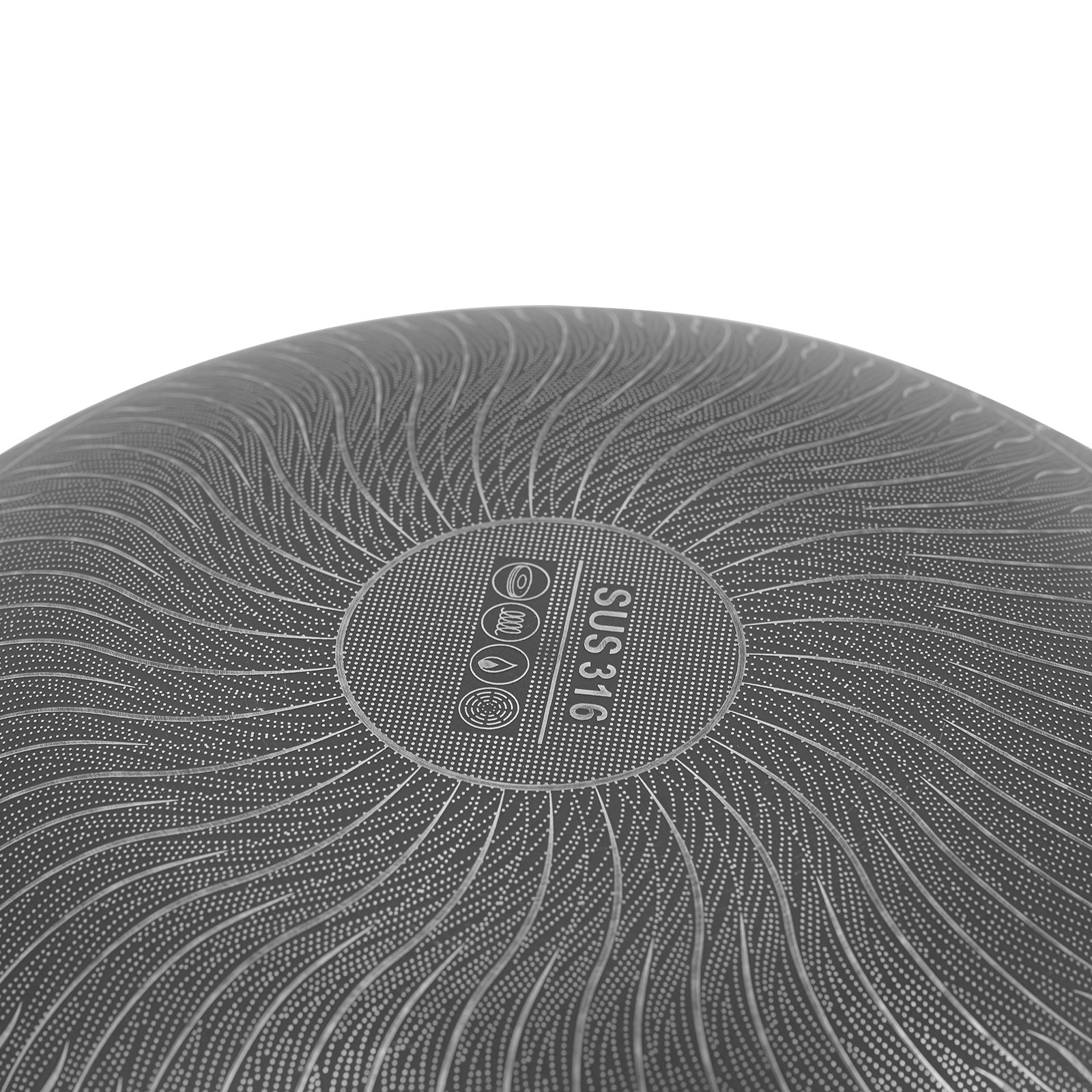 13.19*3.7in Skillet With Lid 14 Inch Non Stick Paella Pan SS Frying/Cooking Pan