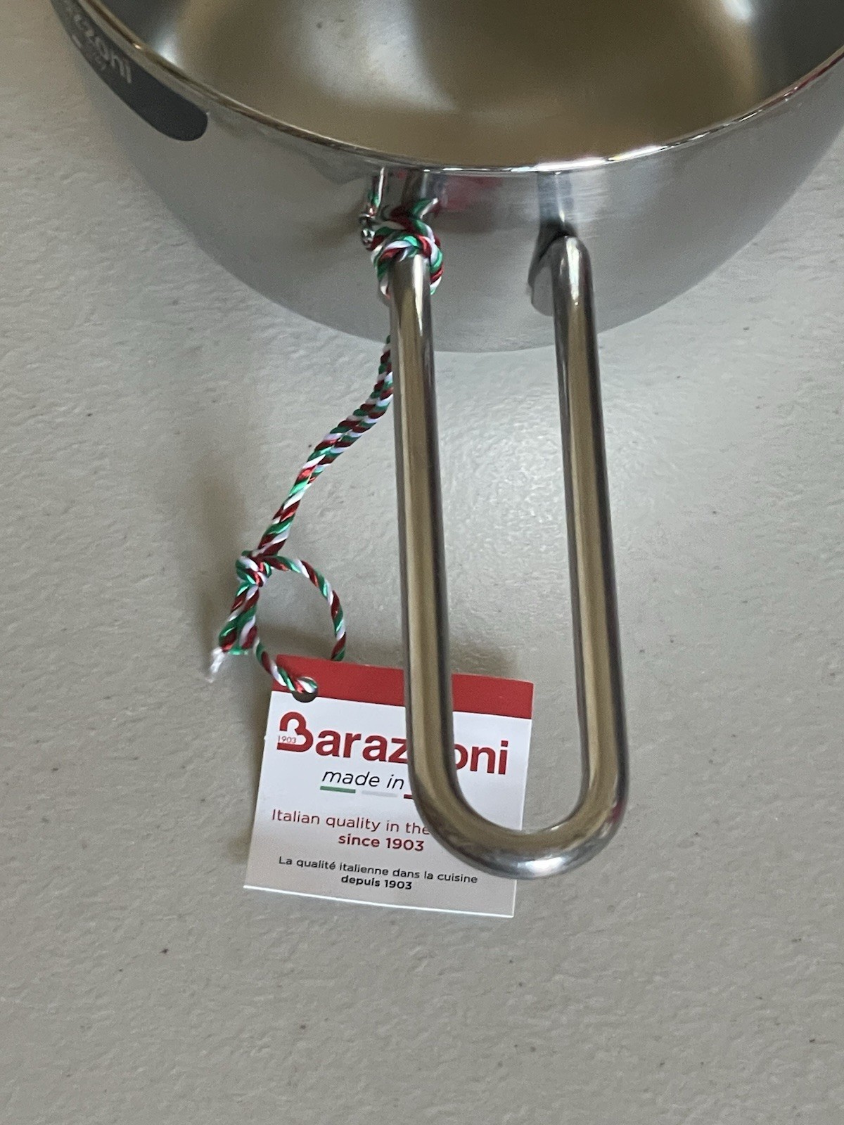 BARAZZONI STAINLESS STEEL CONICAL PAN 14 CM (5,6”) ITALY