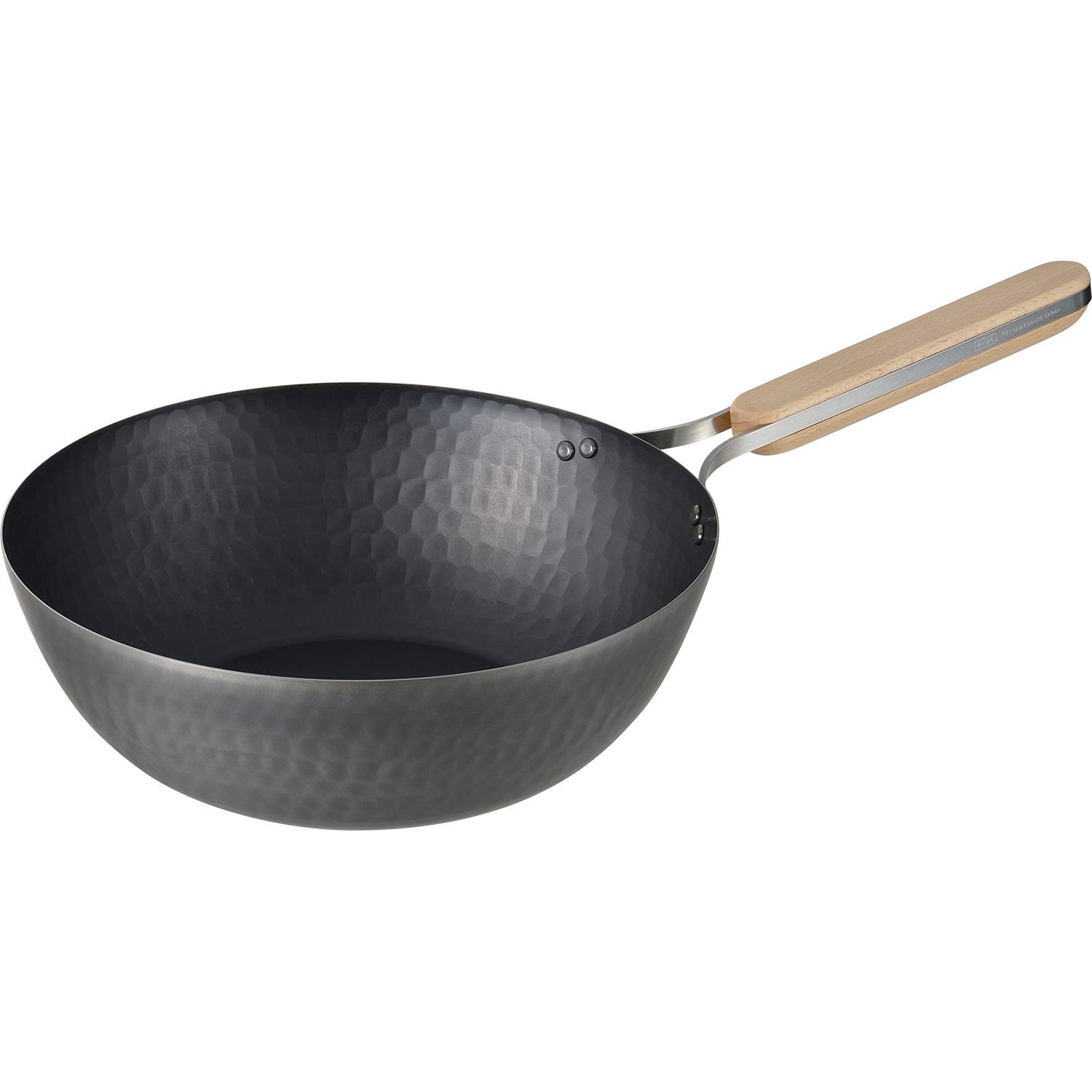Tsubame-Sanjo Iron Wok, 26cm, Induction Compatible, Gas Compatible, Frying Pan,