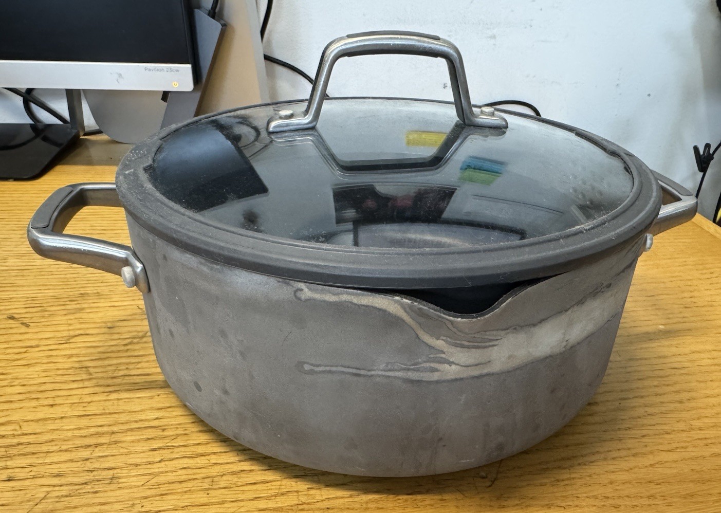 Calphalon 5 Qt 4.7L Stock Pot Glass Lid 8785 Non Stick Classic USA