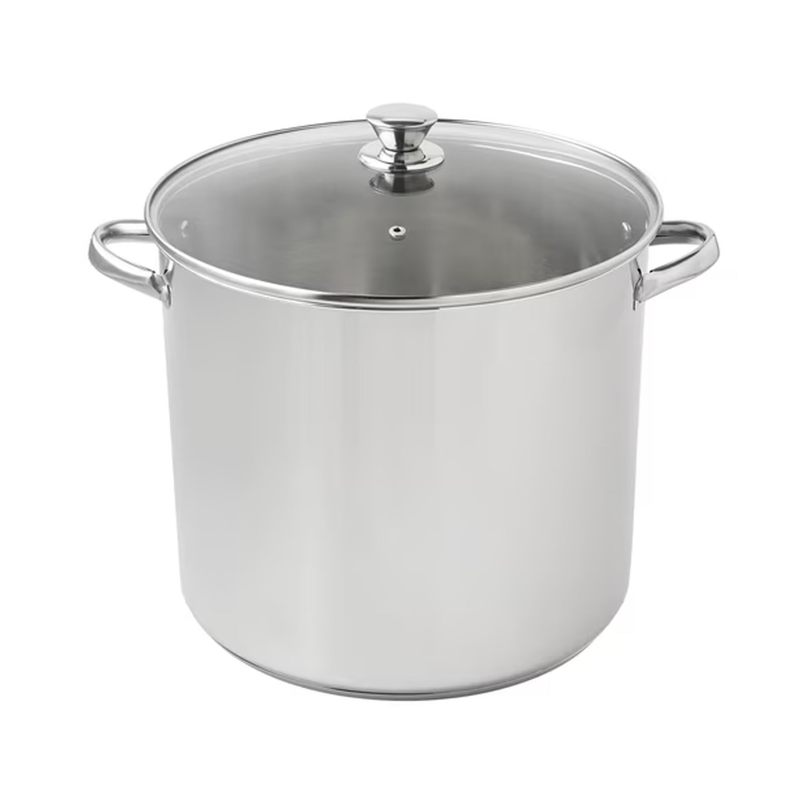 Mainstays Stainless Steel 20-Quart Stock Pot with Glass Lid FREESHIPS
