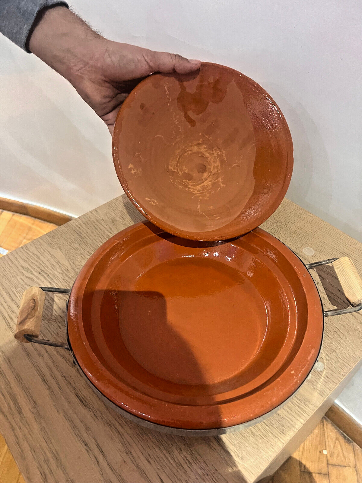Handmade moroccan tagine for cooking & serving 20 *28 cm