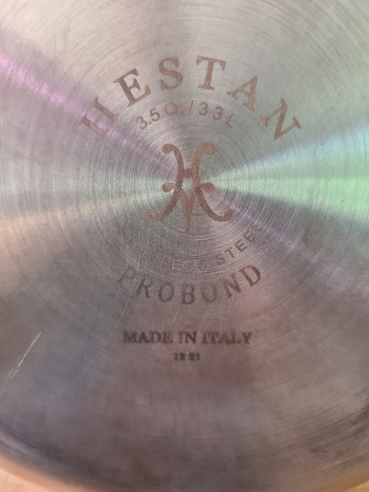 Hestan ProBond Forged 3.5 Quart Professional Clad Stainless Steel Saucier Pan
