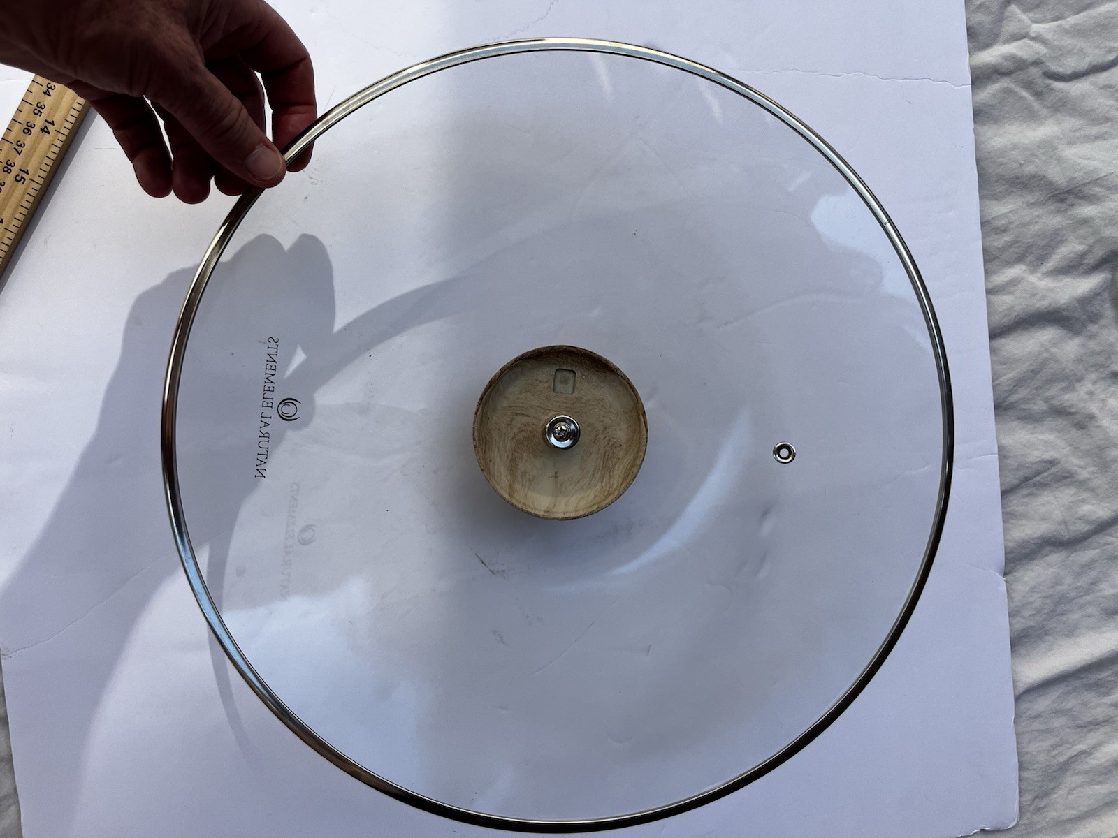 Natural Elements Woodstone 13″ Glass Lid Replacement Part