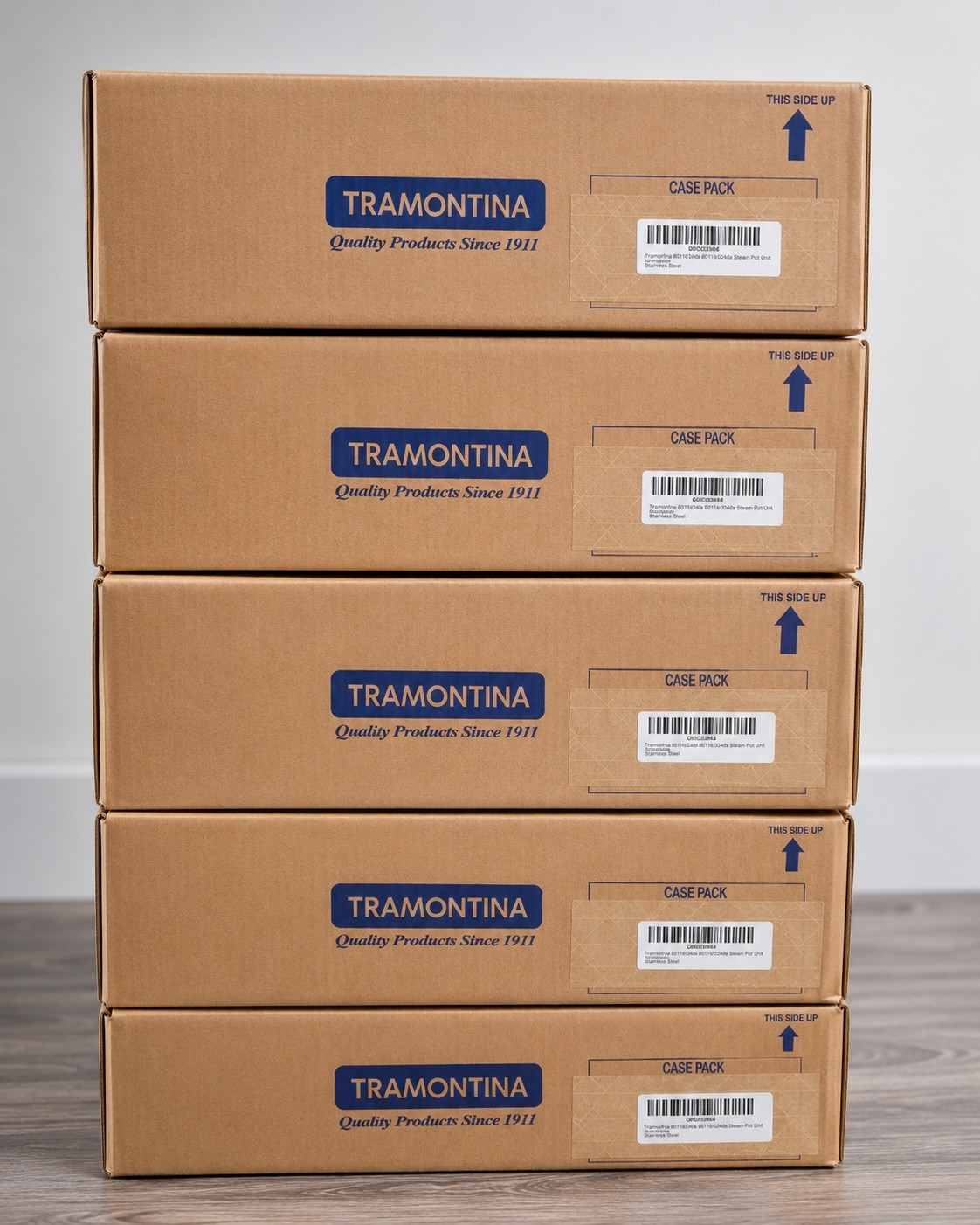 Tramontina Tri-Ply Clad 4 Qt Stainless Steel Sauce Pan w/ Lid Induction New