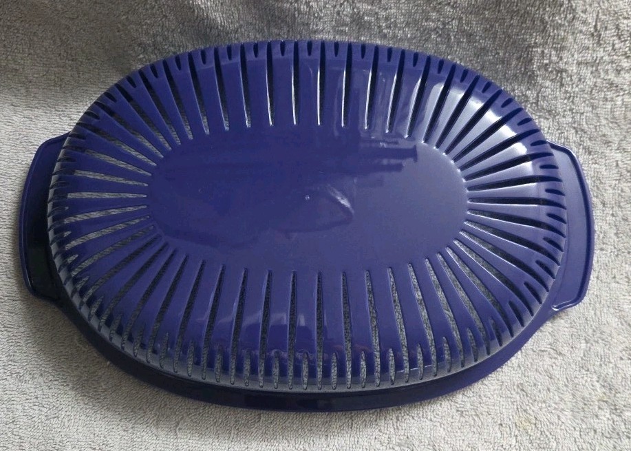 Whirlpool Universal Microwave Dark Blue 3 Piece Steamer
