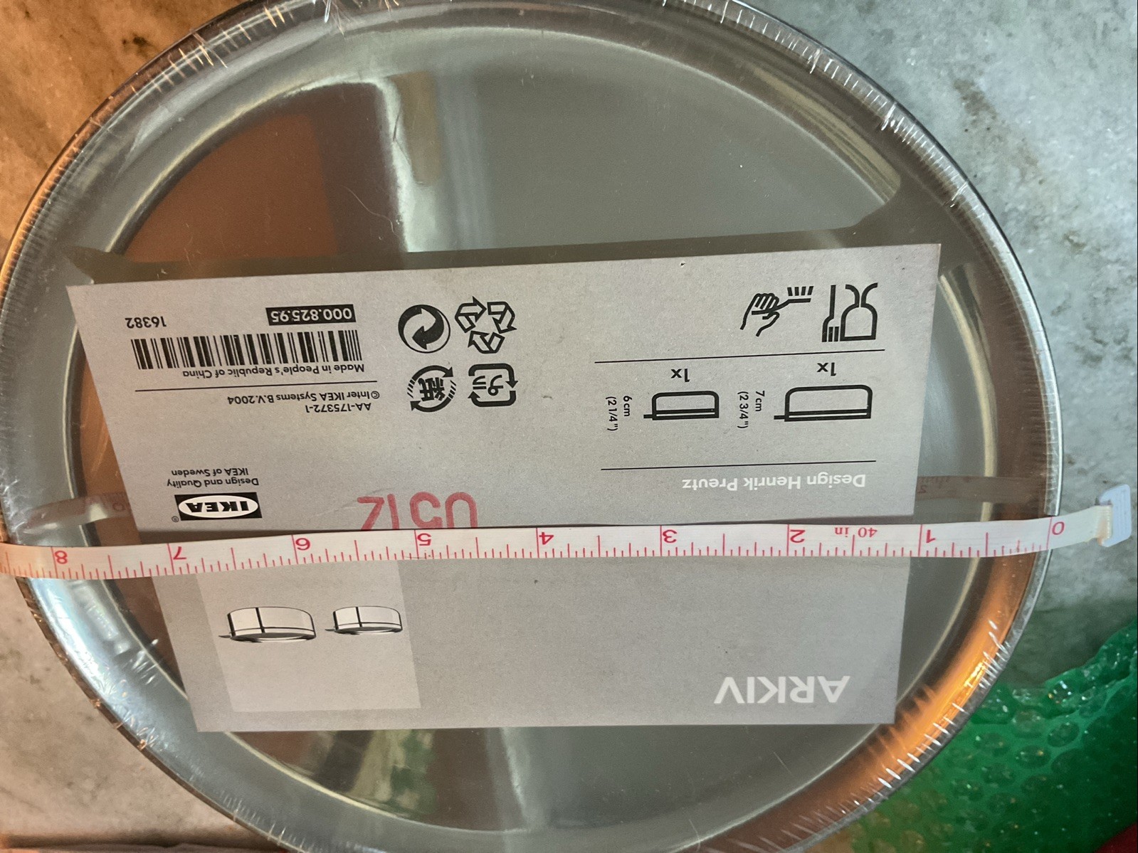 IKEA ARKIV Set of 2 Metal Pots with Lids 7 Cm and 6 Cm Stainless Steel New NIB