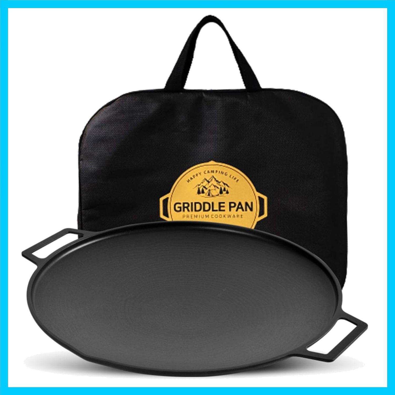 Korean BBQ 1 IH Griddle Grill Pan with Bag, Nonstick Coating, All StoveGas, E…
