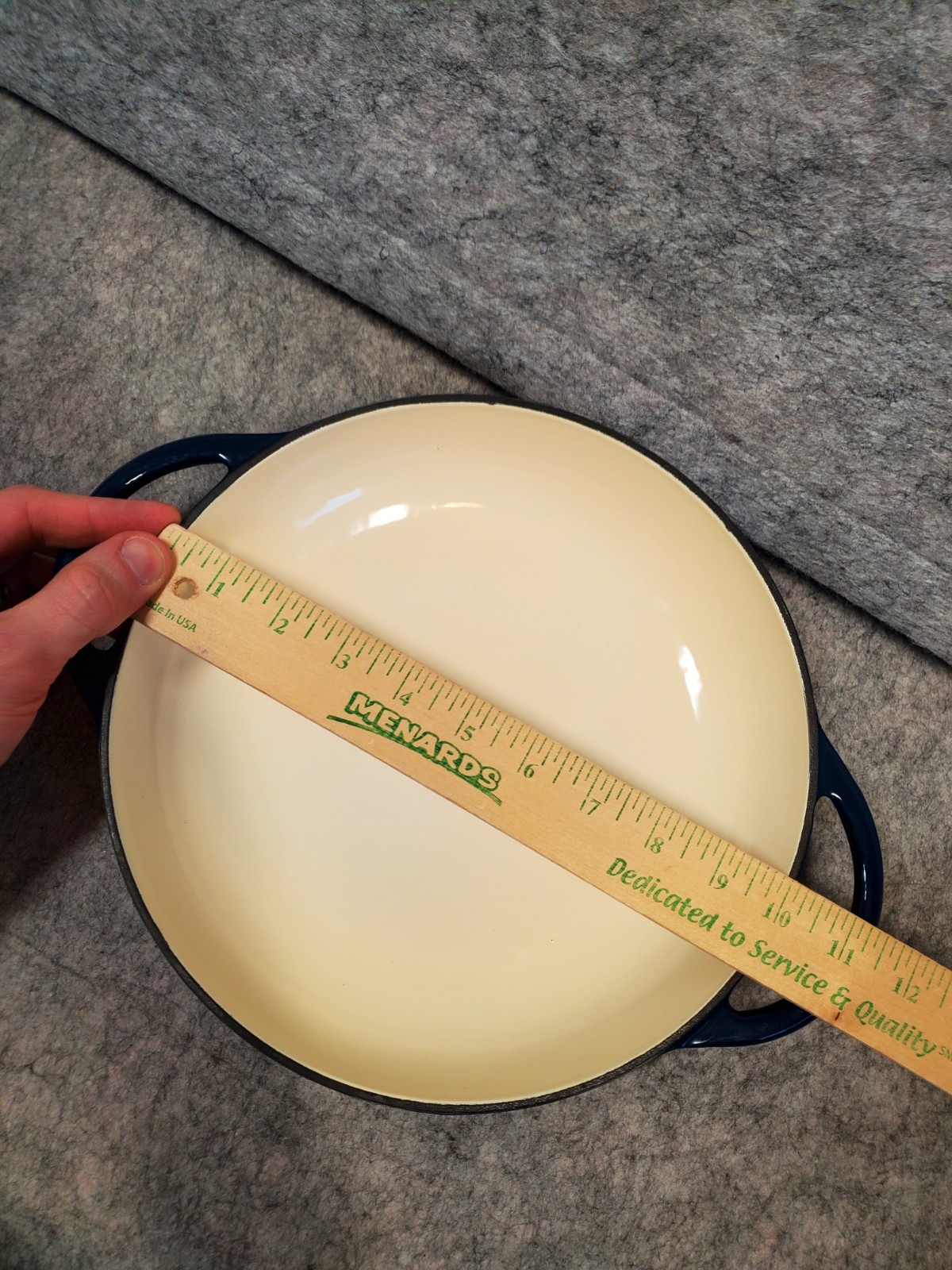 Technique Enameled Cast Iron Pan Blue 10″ Everyday Openware