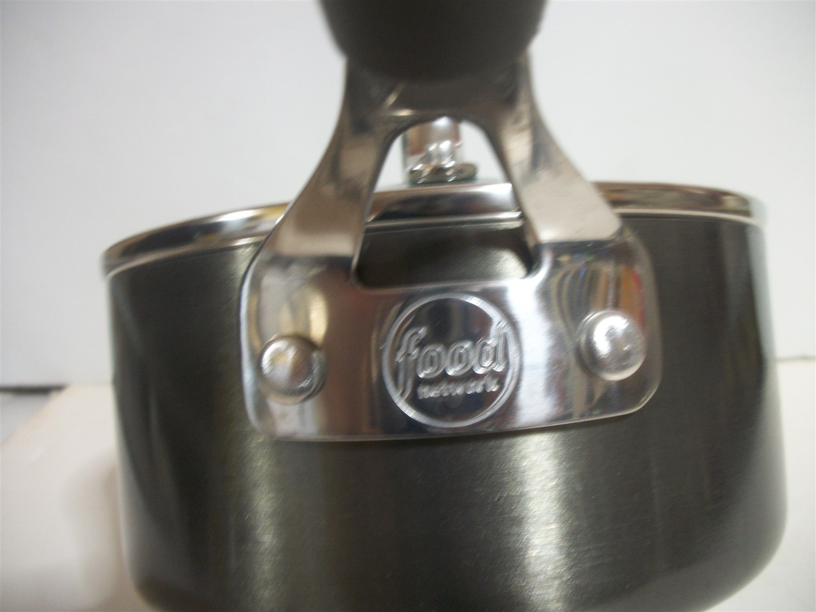 Food Network Saucepans 1 1/2 Qt, 2 1/2 Qt w Glass Lids Non Stick Graphite