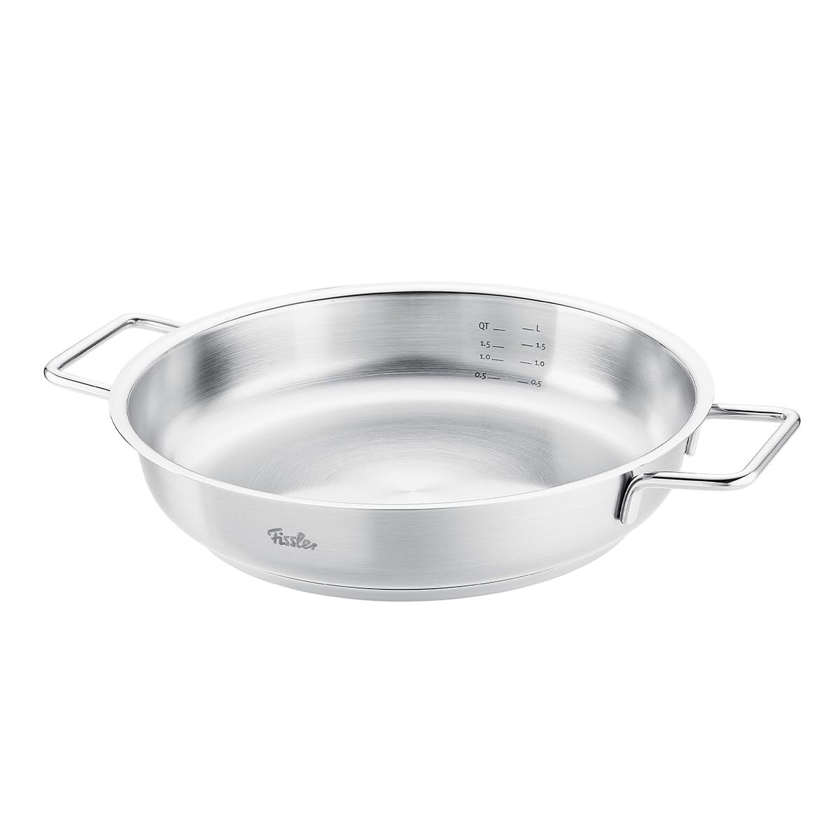 Fissler Serve Pan, Two Handed Pot, 28cm, Pure Collection, All Stainless Steel, M