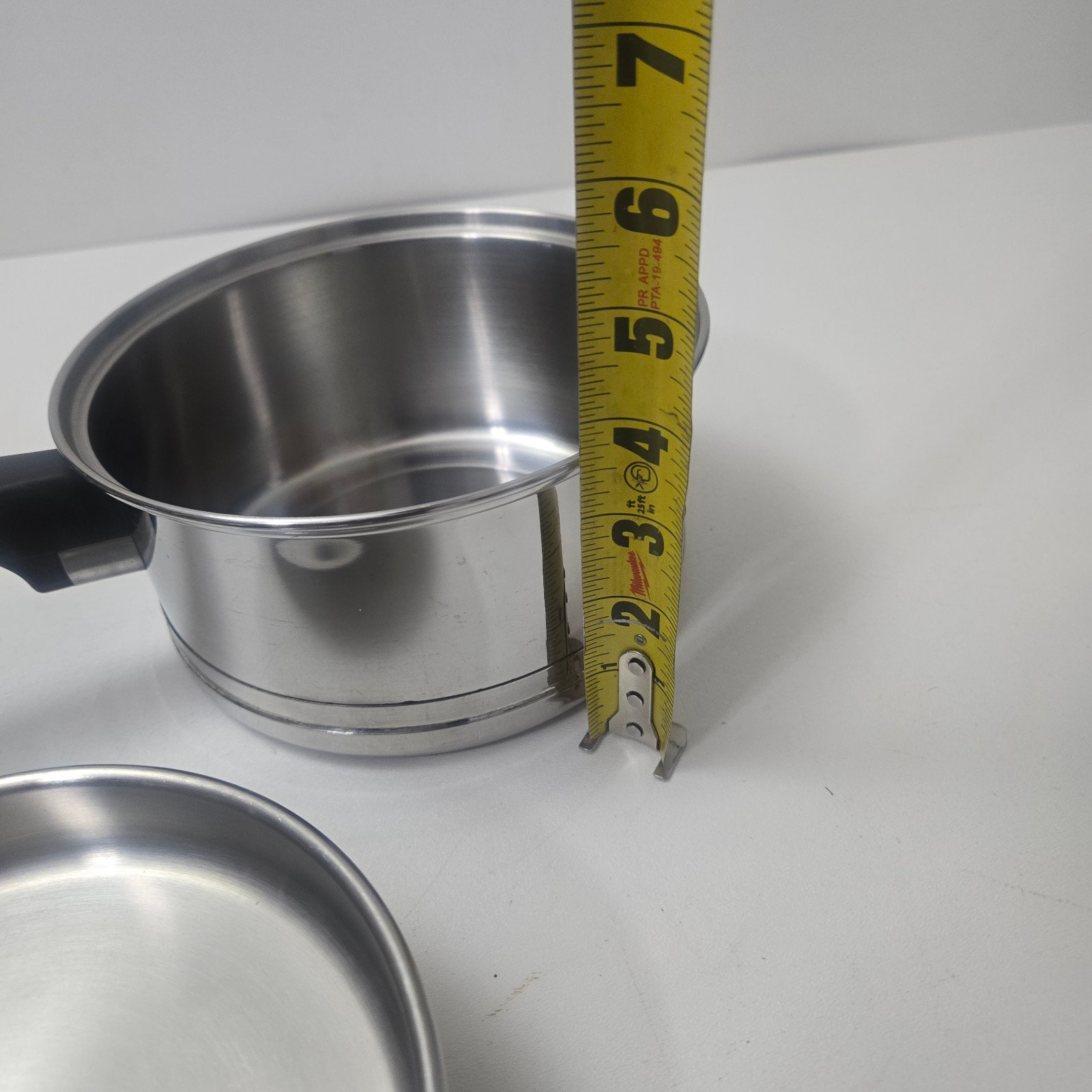 Vintage Lifetime 2 Qt Saucepan with Lid Stainless Steel 18-8 USA Heavy Pan