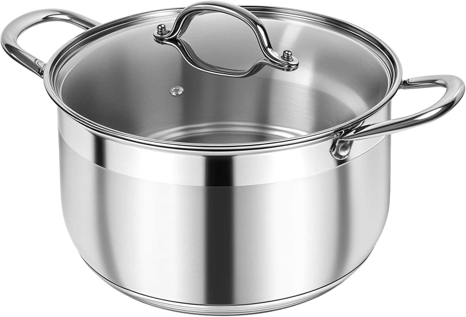 5-Quart Stainless Steel Stock Pot with Non-Stick Interior & Lid