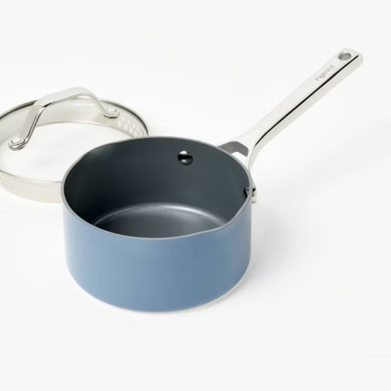 1.5qt Nonstick Ceramic Coated Aluminum Sauce Pan