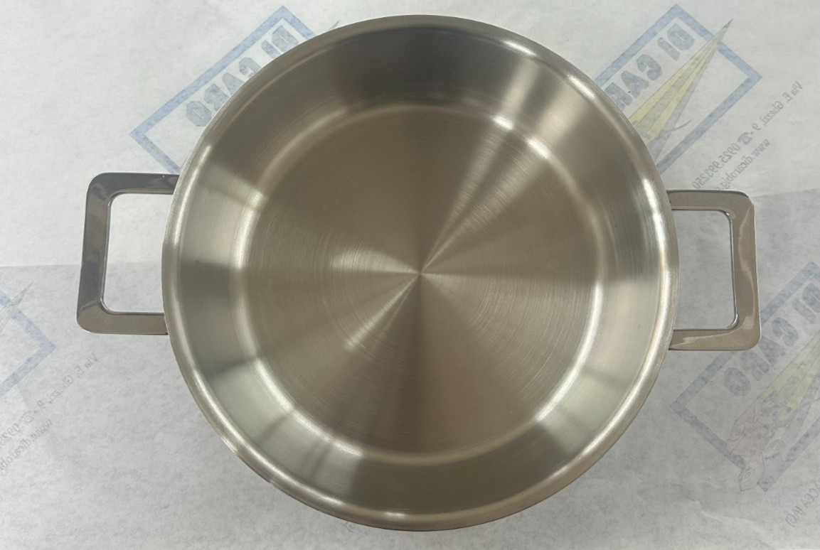 Alessi Ajm101/20 Pots&Pans Two Handle Casserole, Stainless Steel