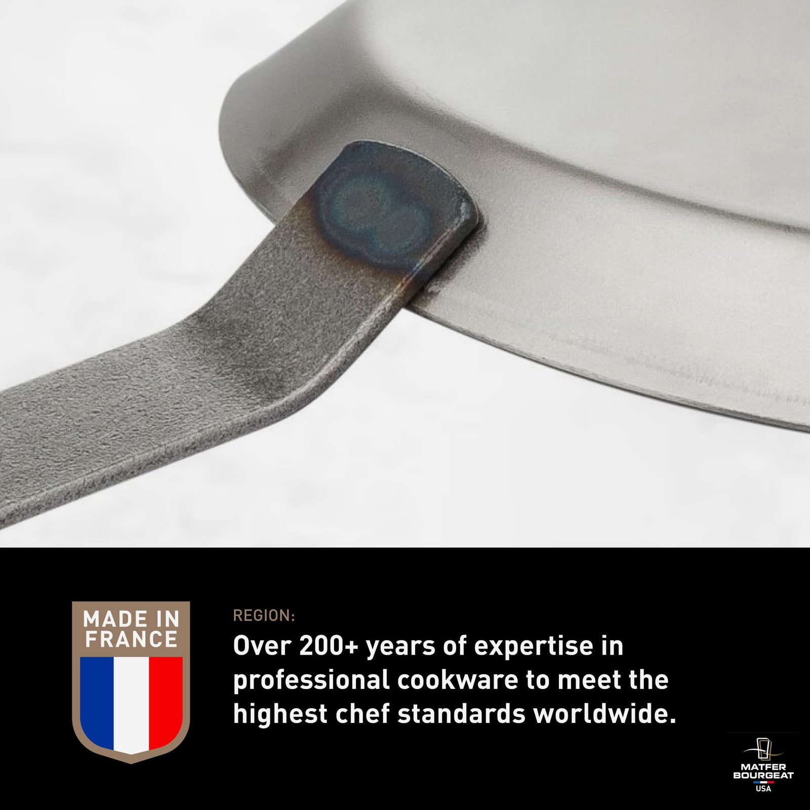 Bourgeat Black Carbon Steel Crêpe Pan, 8 1/2″