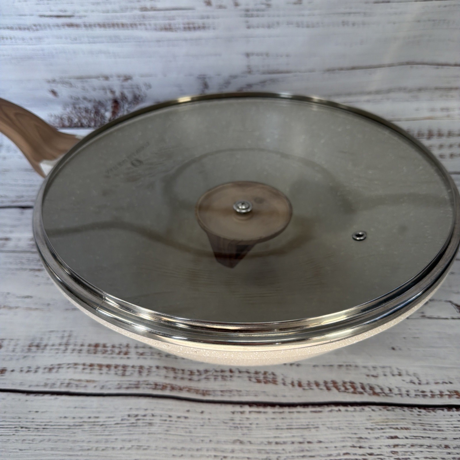 Natural Elements Induction Ready Non-stick 12.5” Wok Pan w/ Lid – Slight BEND