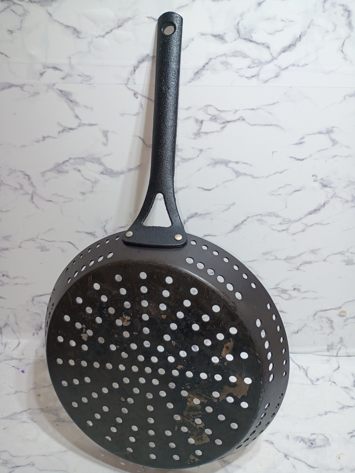 Carbon Steel Perforated Grill Frying Pan Cookware 12*