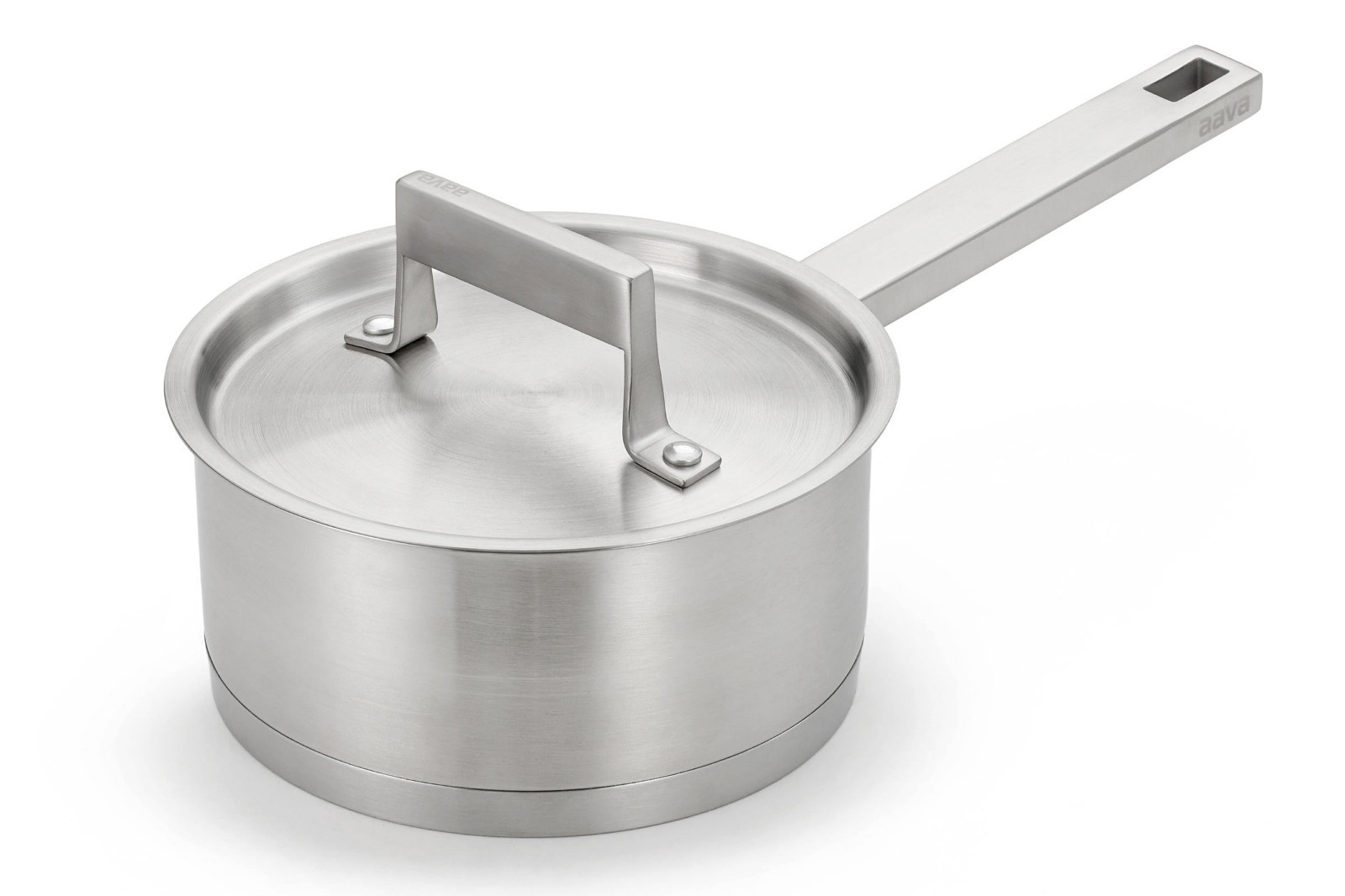 Aava Elements Stainless Steel Saucepan with Lid- Gas, Electric, Induction