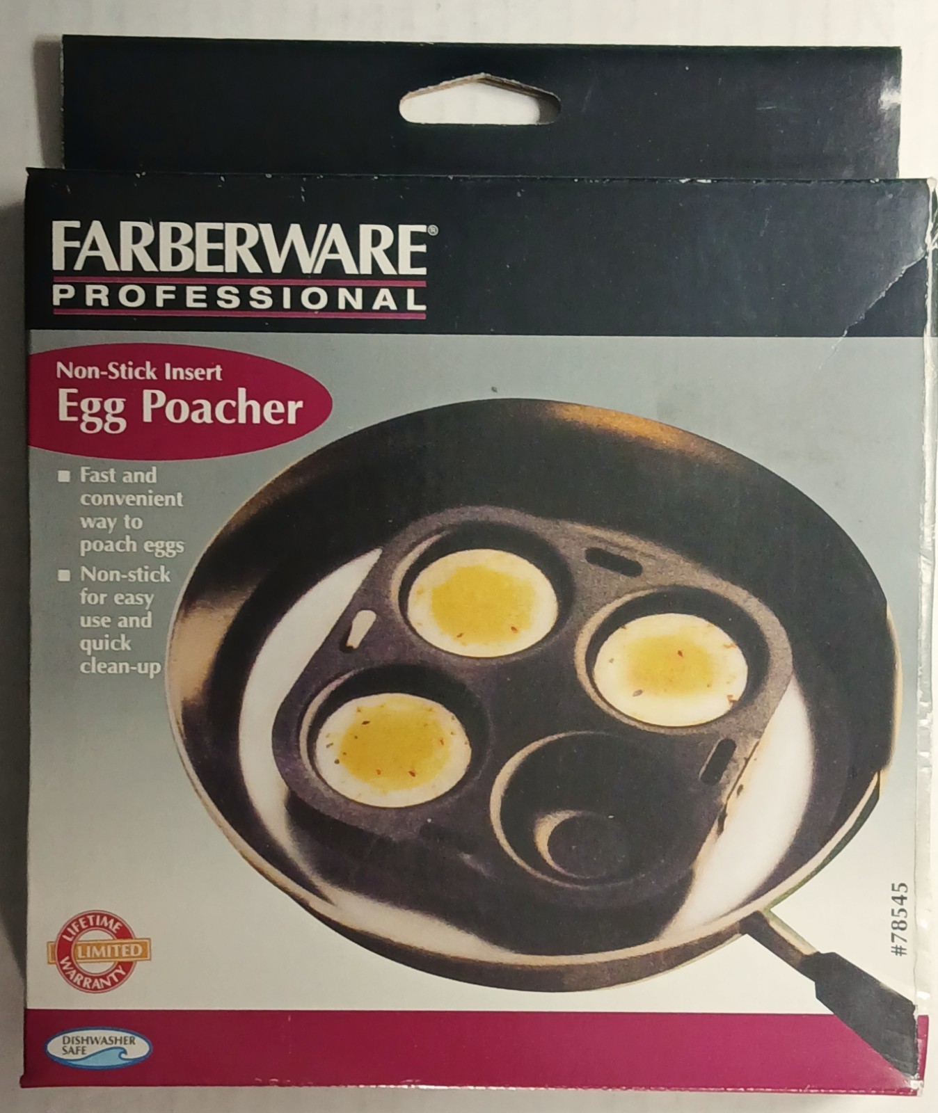 Farberware Professional Non Stick Egg Poacher Insert 1 PC – Cook 1-4 Eggs * NOS